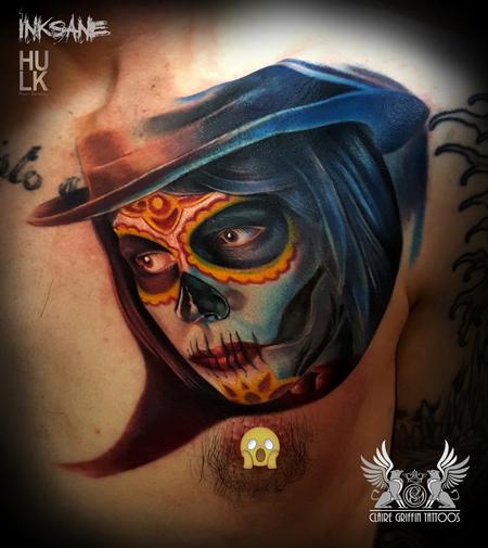 Tattoos - Sugar Skull Portrait - 125491